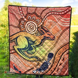 kangaroos indigenous premium quilt beautiful life