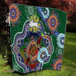personalised rabbitohs naidoc week 2024 quilt australia aboriginal dot painting