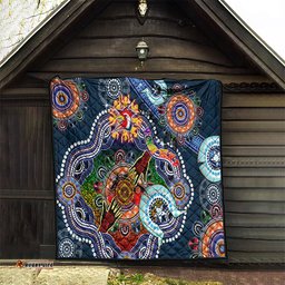 personalised roosters naidoc week 2024 quilt australia aboriginal dot painting