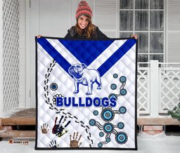 canterbury bankstown bulldogs premium quilt indigenous