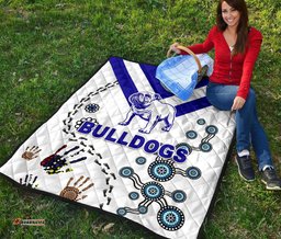 canterbury bankstown bulldogs premium quilt indigenous