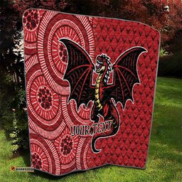 personalised dragons naidoc week 2024 quilt aboriginal fire burning sparks