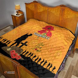 australia wallabies rugby anzac custom quilt gallipoli soldier with aboriginal dots art