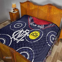 custom afl demons naidoc week quilt keep the fire burning indigenous art