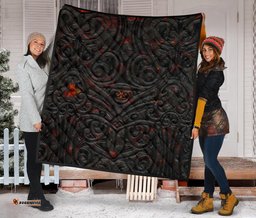 new zealand warriors premium quilt maori tiki vocalno style