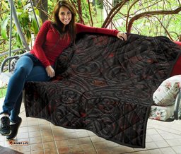 new zealand warriors premium quilt maori tiki vocalno style