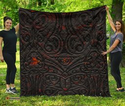 new zealand warriors premium quilt maori tiki vocalno style