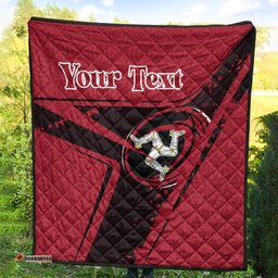 custom text isle of man rugby personalised premium quilt isle of man rugby