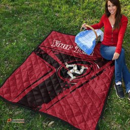 custom text isle of man rugby personalised premium quilt isle of man rugby