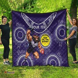 custom afl dockers naidoc week quilt keep the fire burning indigenous art