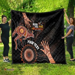 naidoc week 2024 personalised quilt aboriginal hand stencils