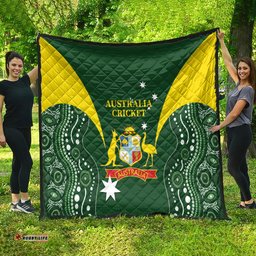 australia cricket quilt 2024 world cup go aussie green version