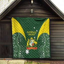 australia cricket quilt 2024 world cup go aussie green version