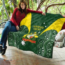 australia cricket quilt 2024 world cup go aussie green version