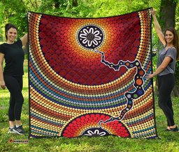 premium quilts aboriginal dot painting quilts ver11
