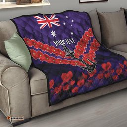 custom dockers football quilt anzac lest we forget