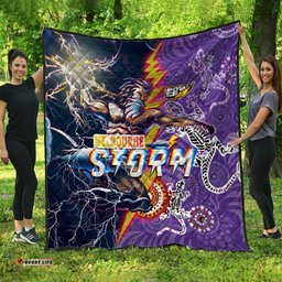 storm aboriginal rugby premium quilt super storm thunder power