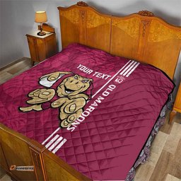 custom qld maroons rugby quilt cane toads polynesian pattern tropical vibes