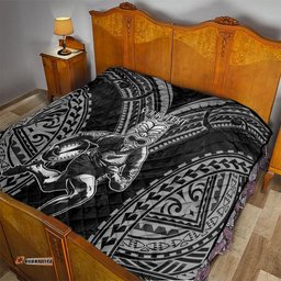 custom new zealand rugby quilt maori all black warrior tribal tattoo