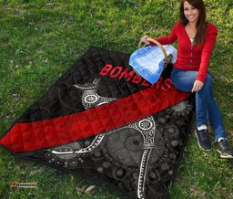 essendon premium quilt indigenous bombers black