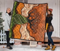 aboriginal premium quilt indigenous tree 02