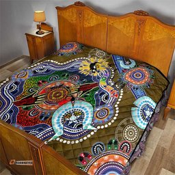 custom naidoc week 2024 collingwood magpies quilt australia aboriginal dot painting