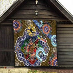 custom naidoc week 2024 collingwood magpies quilt australia aboriginal dot painting