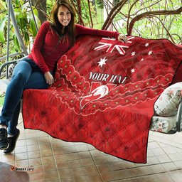 custom swans football quilt anzac lest we forget