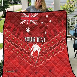 custom swans football quilt anzac lest we forget
