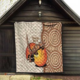 thorny devil australia quilt baby moloch horridus with ants aboriginal art