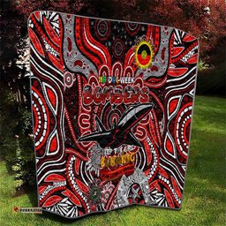 essendon bombers naidoc week 2024 quilt mascot football