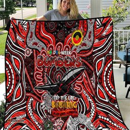 essendon bombers naidoc week 2024 quilt mascot football