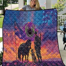 australia animals anzac quilt dog and horse heroes also served