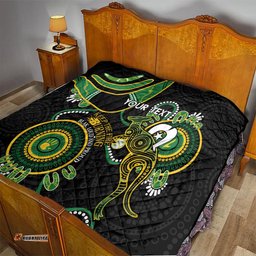 custom matildas naidoc week quilt australia kangaroo keep the fire burning black