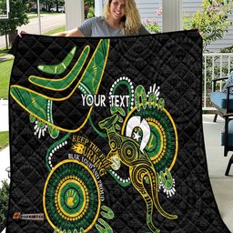 custom matildas naidoc week quilt australia kangaroo keep the fire burning black