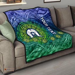 custom text torres strait islanders premium quilt aboriginal turtle