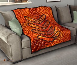 aboriginal premium quilt aboriginal boomerangs and dot circle