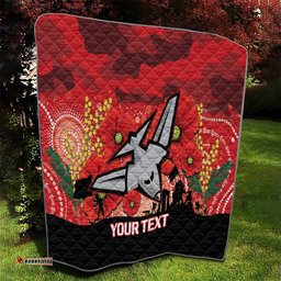 custom essendon football anzac quilt gallipoli camouflage with poppies
