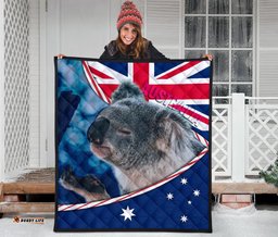 quilt australia flag and coat of arms quilt koala 3d
