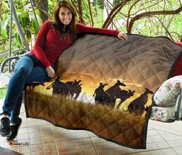 premium quilts kangaroo coverlets family sunset painting ver02a