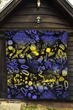 australia premium quilt australian aboriginal golden wattle