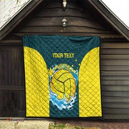 custom australia water polo 2024 quilt aussie shark national color version
