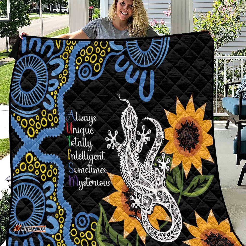 australia autism awareness quilt brave strong aussie lizard aboriginal art