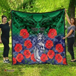 custom warriors rugby anzac quilt gallipoli soldier with aboriginal art