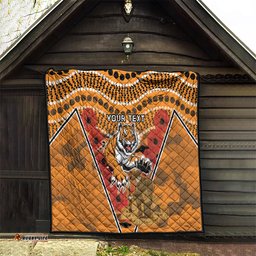 custom wests tigers rugby anzac quilt aboriginal and army patterns