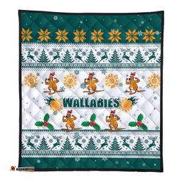 Australia Christmas Quilt - Wallabies Special Ugly Christmas Quilt
