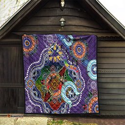 personalised storm naidoc week 2024 quilt australia aboriginal dot painting