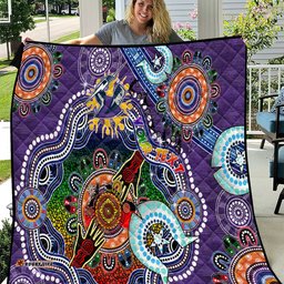 personalised storm naidoc week 2024 quilt australia aboriginal dot painting