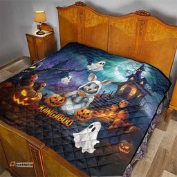 happy kangaboo quilt kangaroo and halloween haunted house