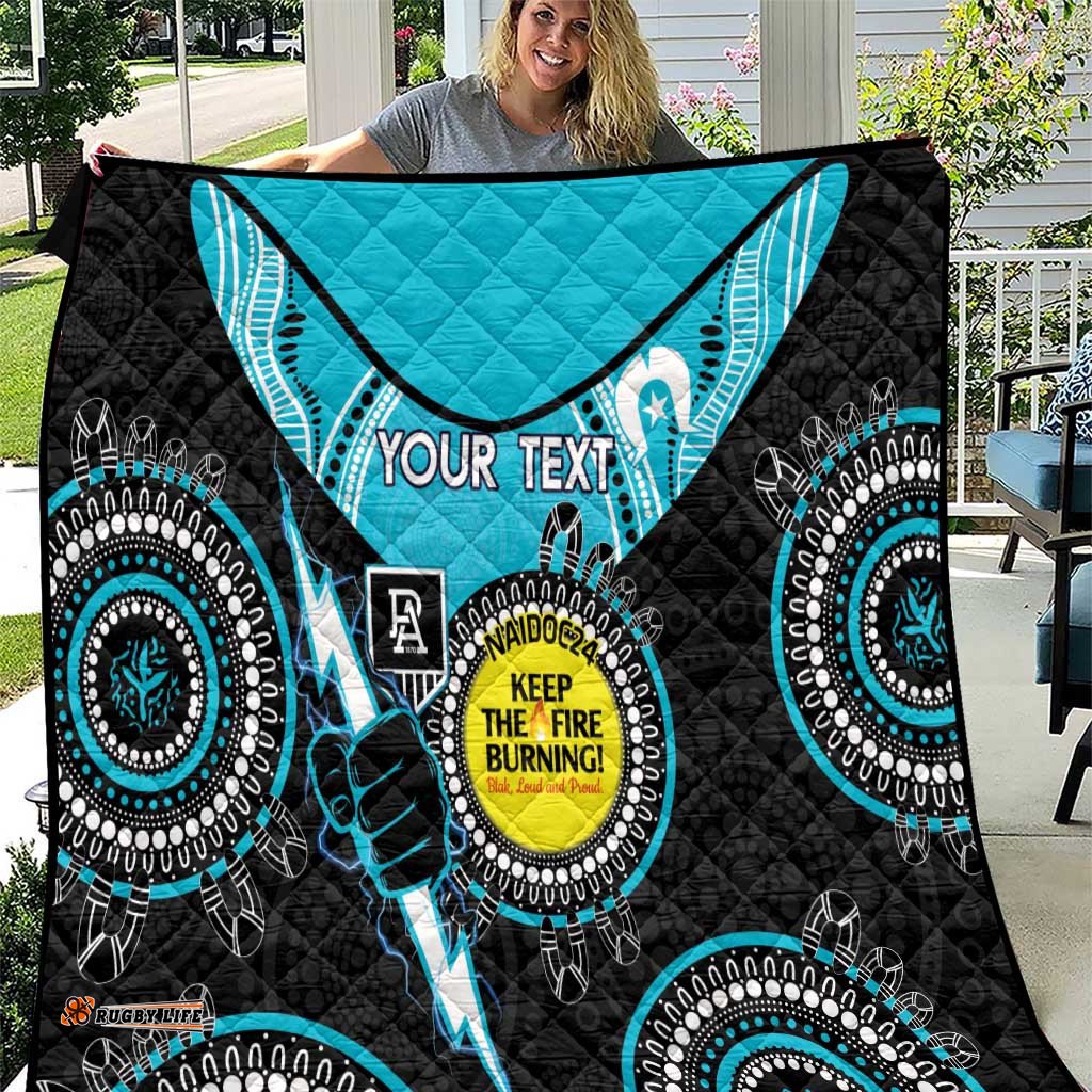 custom afl power naidoc week quilt keep the fire burning indigenous art